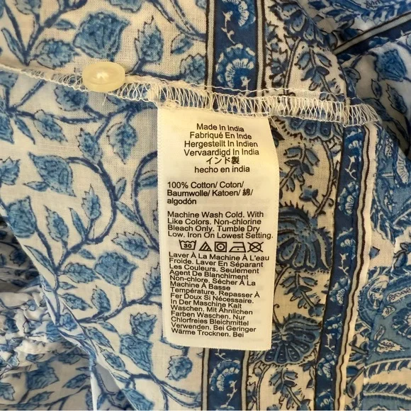 NWT J.Crew Pintuck Mini Shirtdress in Bandana Blockprint |
Cottage Dress | Small - Picture 10 of 13